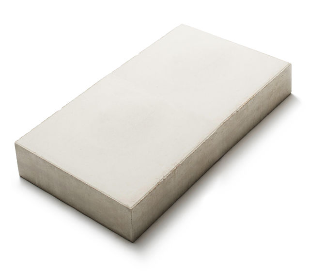 Våtpressad betongplatta Klara i naturvit;350×700×80 mm – produktfoto.