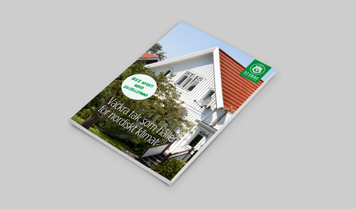 Omslagsbild för broschyren: Vackra tak som håller för nordiskt klimat