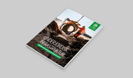 Omslagsbild för broschyren Underjordisk Infrastruktur