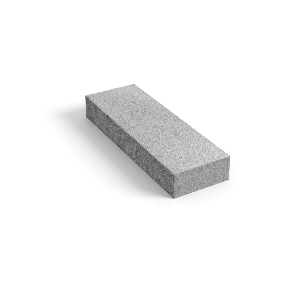 Produktbild på blocksteg i granit med måtten 400x400x40 mm i färgen Porto grå.