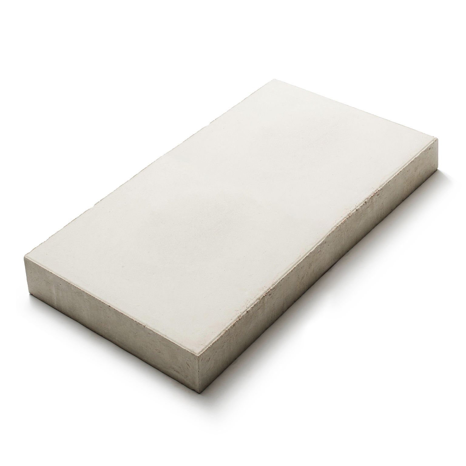 Våtpressad betongplatta Klara i naturvit;350×700×65 mm – produktfoto.