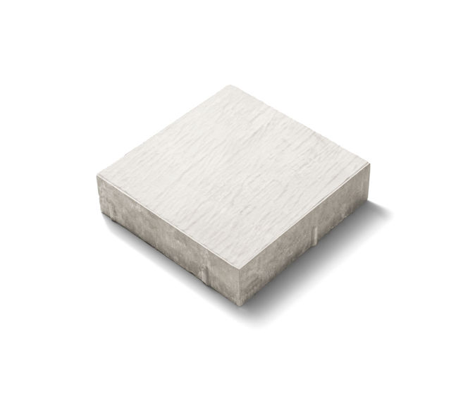 Fristadsplattan i färgen supervit;format 300x300x80 mm