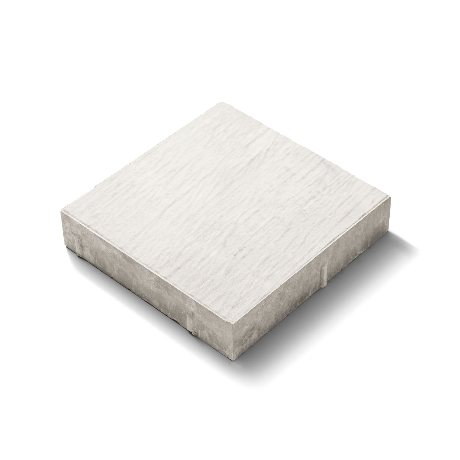 Fristadsplattan i färgen supervit;format 350x350x65 mm
