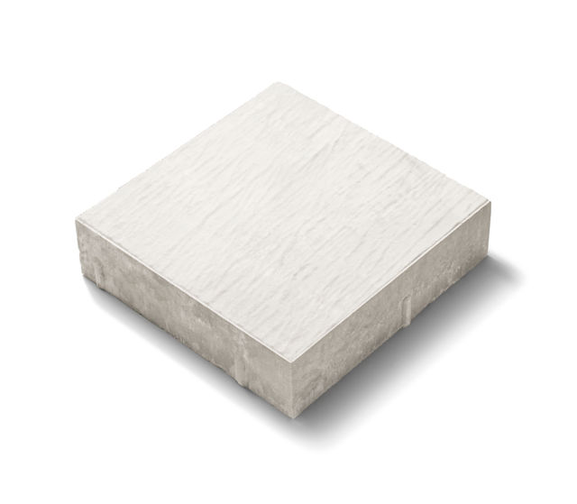 Fristadsplattan i färgen s8upervit;format 350x350x80 mm