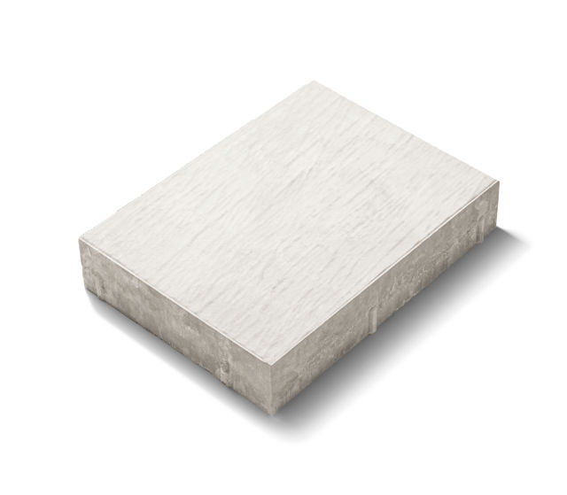 Fristadsplattan i färgen supervit;format 300x400x80 mm