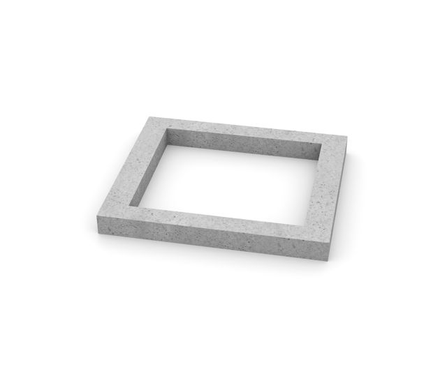 Produktbild av passdel - ram B1 för 400-brunn med måtten: 520x455x50