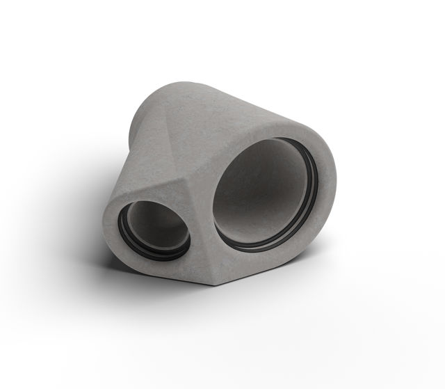 Produktbild på Kanmax PG grenrör med längden 700 mm och DN 400 x 225 mm