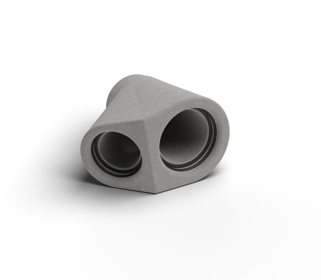 Produktbild på Kanmax PG grenrör med längden 600 mm och DN 300 x 225 mm