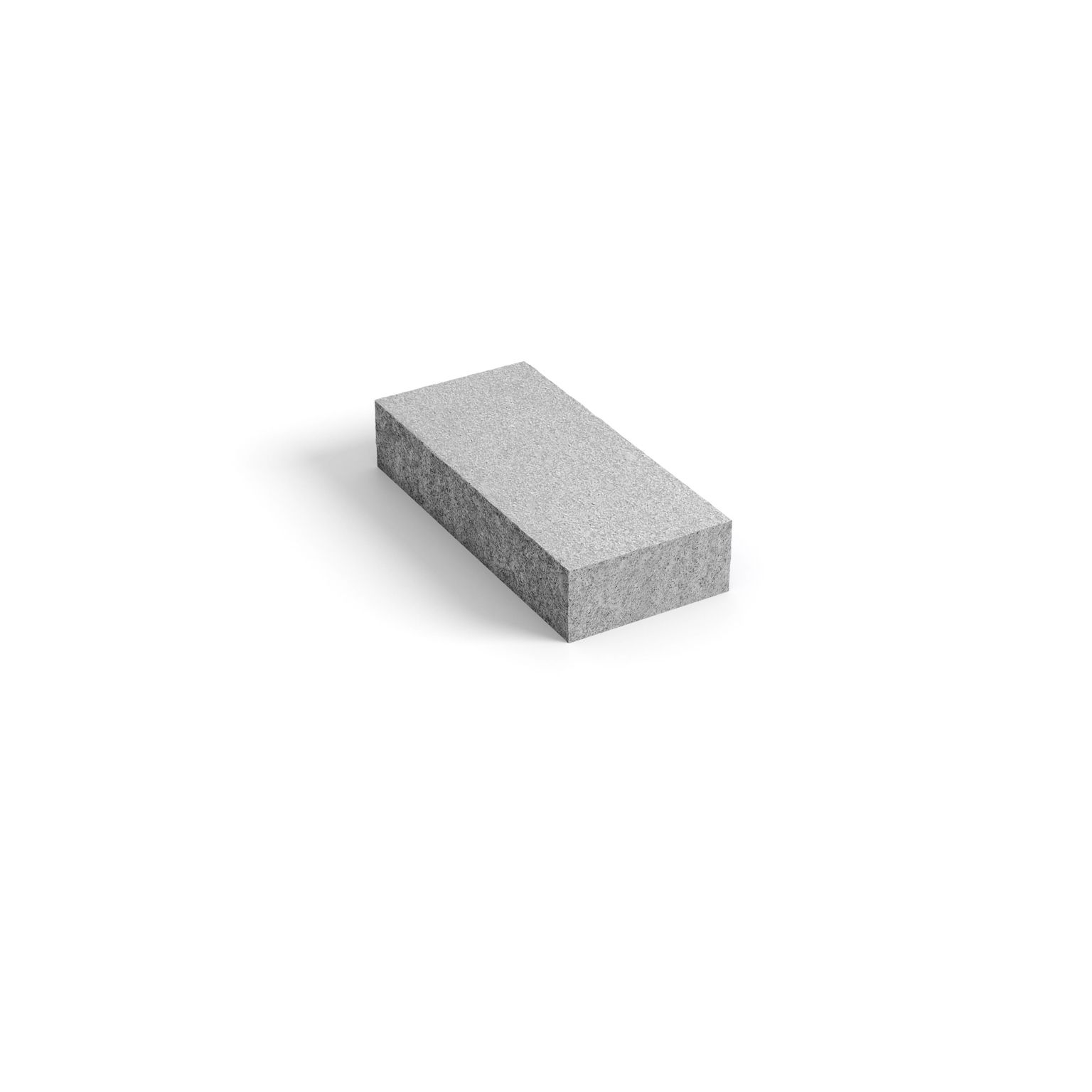 Produktbild på blocksteg i granit med måtten 750x330x140 mm i färgen Porto grå.