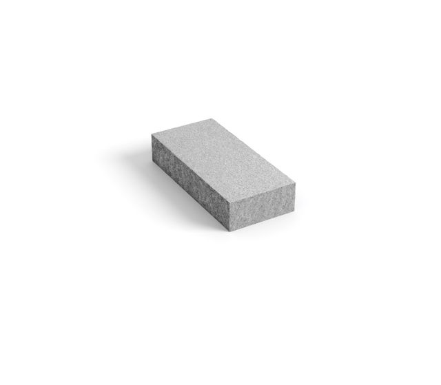 Produktbild på blocksteg i granit med måtten 750x330x140 mm i färgen Porto grå.