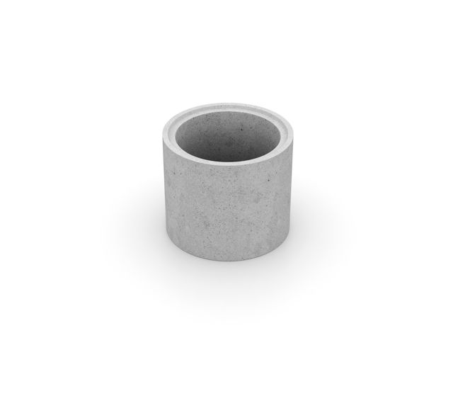 Produktbild av en cementfogad brunnsring med plan botten i formatet: 600x600 mm