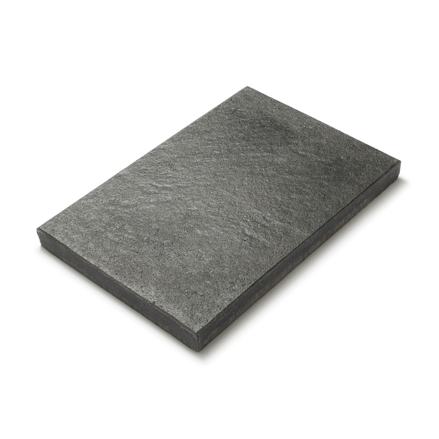 Produktbild på den stora rektangulära stenen Gerlux med måtten 400x600x45mm i färgen Hamburg black