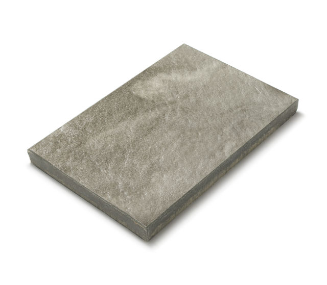 Produktbild på den stora rektangulära stenen Gerlux med måtten 400x600x45mm i färgen Stuttgart;gråmarmorerad