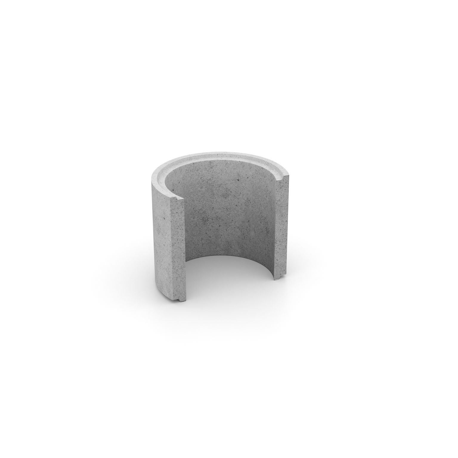 Produktbild av en cementfogad delad brunnsring;som slingbrunn i formatet: 600x600 mm