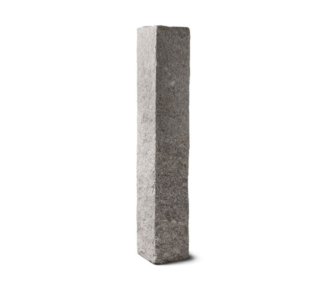 Produktbild av stolpe av Porto Grå med måtten: höjd 1700 mm;bredd 250;längd 250 mm. Sidorna är råkilade.