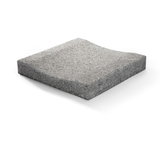 Produktbild på granithäll med en ränndal i materialet Porto grå.