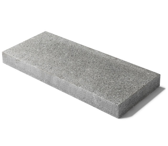 Produktbild på en granithäll med måtten 525-1050x350x80 mm i materialet Porto grå.