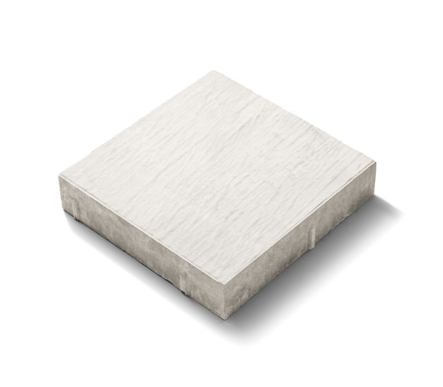 Fristadsplattan i färgen supervit;format 350x350x65 mm