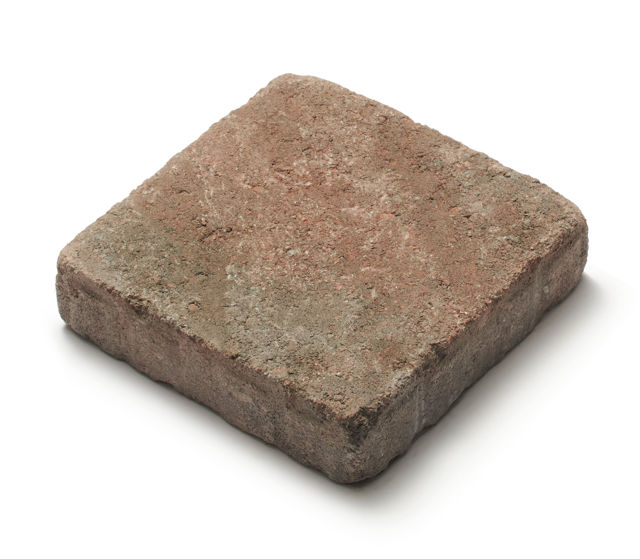 Produktbild av markstenen Rustik struktur i kvadratisk format med måtten 200x200x50mm i färgen venetiamix