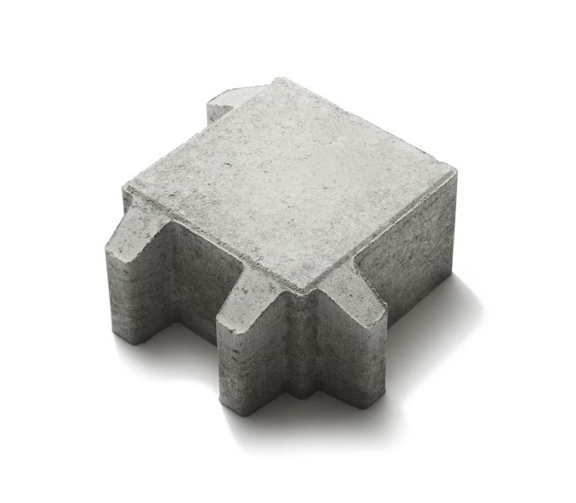 Produktbild av gräsarmeringsstenen Gräsmunk i färgen naturgrå.