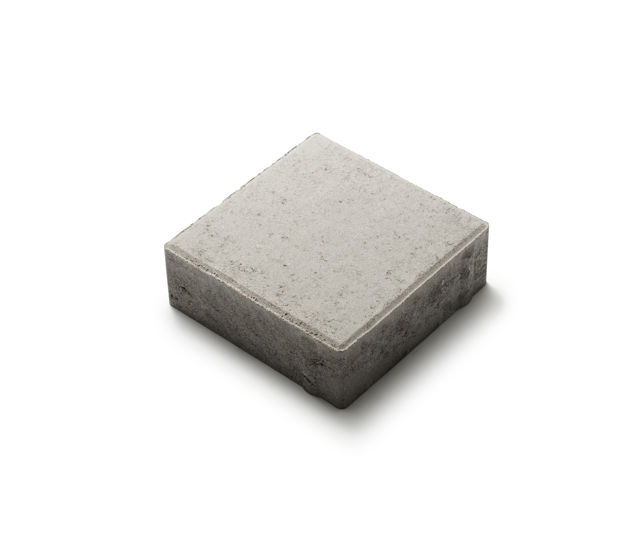 Produktbild av Klassikplattan i kvadratiskt format med måtten 175x175x50mm i färgen naturgrå