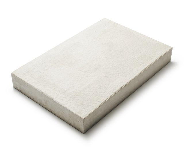 Produktbild på den våtpressade Gränby med måtten 400x600x80 mm i färgen naturvit.