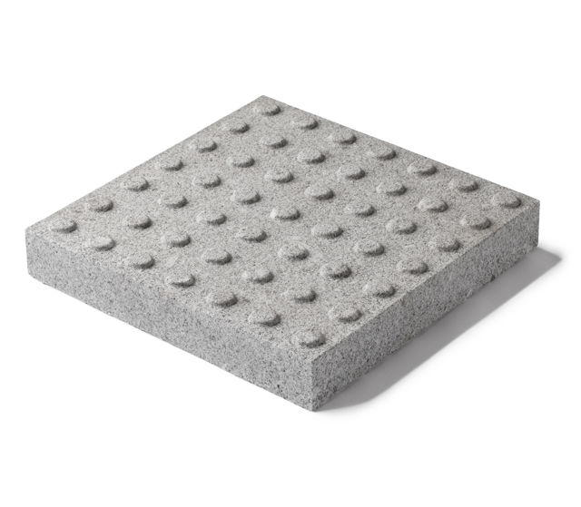 Produktbild på granithäll med kupolmönster i materialet Porto grå.