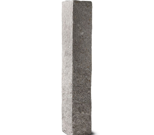 Produktbild av stolpe Porto Grå med måtten: höjd 2100 mm;bredd 350;längd 350 mm. Sidorna är råkilade.
